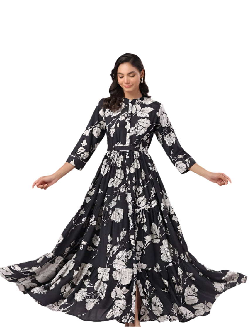 Russian Silk Long Dress