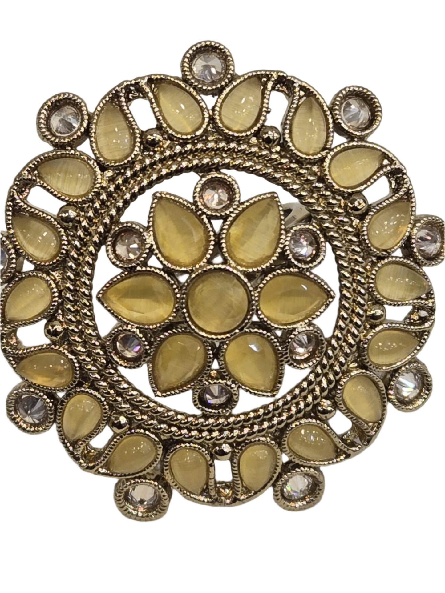 Adjustable Kundan Ring