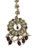 Kundan Tikly – Gold & Maroon