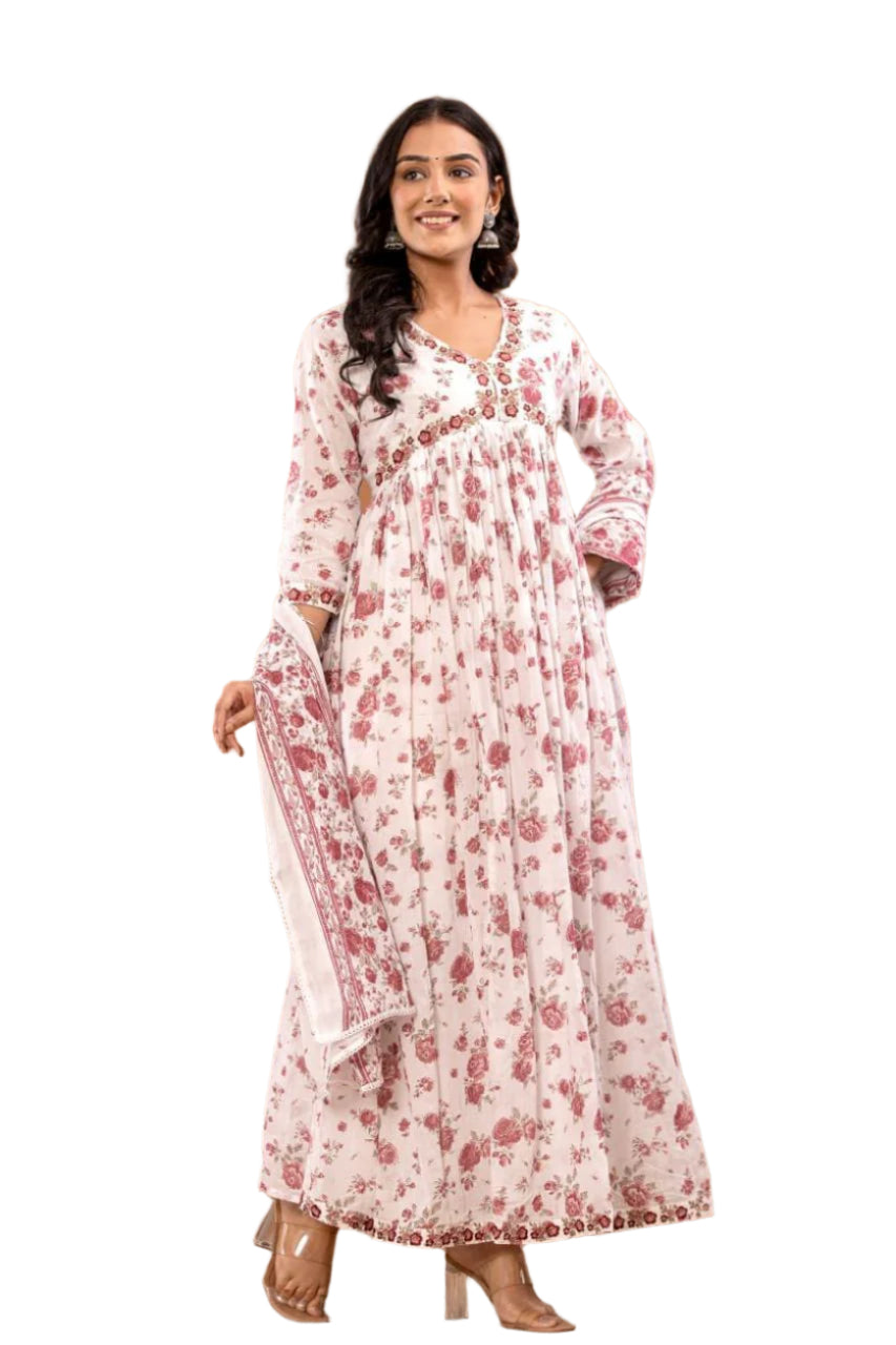 Mull Cotton Long Dress