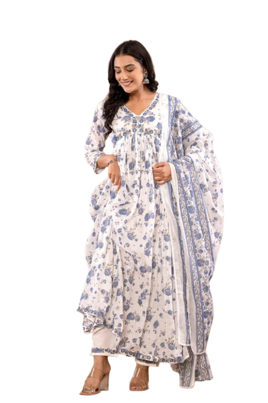 Mull Cotton Long Dress