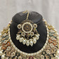 Gold & Multicolor Moti Stone Choker Set