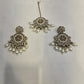 Gold & Multicolor Moti Stone Choker Set