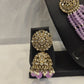 Gold with Lilac Kundan Choker Set