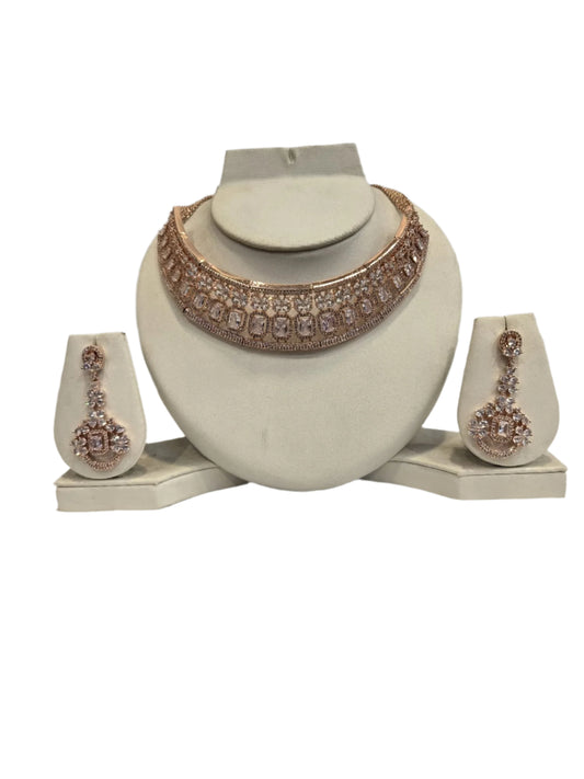 Radiant American Diamond Choker