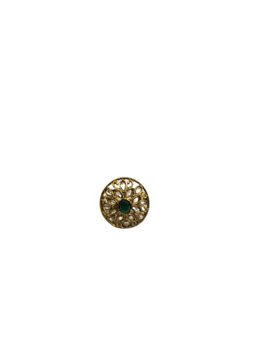 Timeless Adjustable Kundan Ring