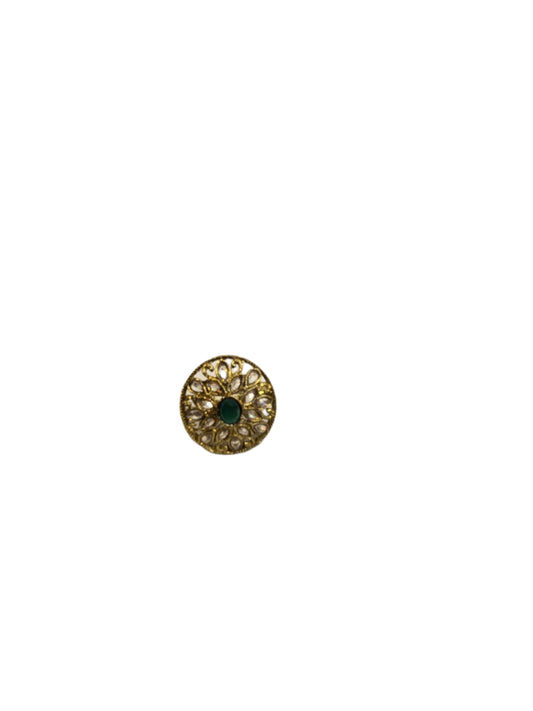 Timeless Adjustable Kundan Ring