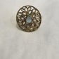 Graceful Adjustable Kundan Ring