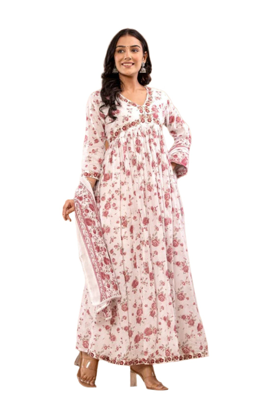 Mull Cotton Long Dress